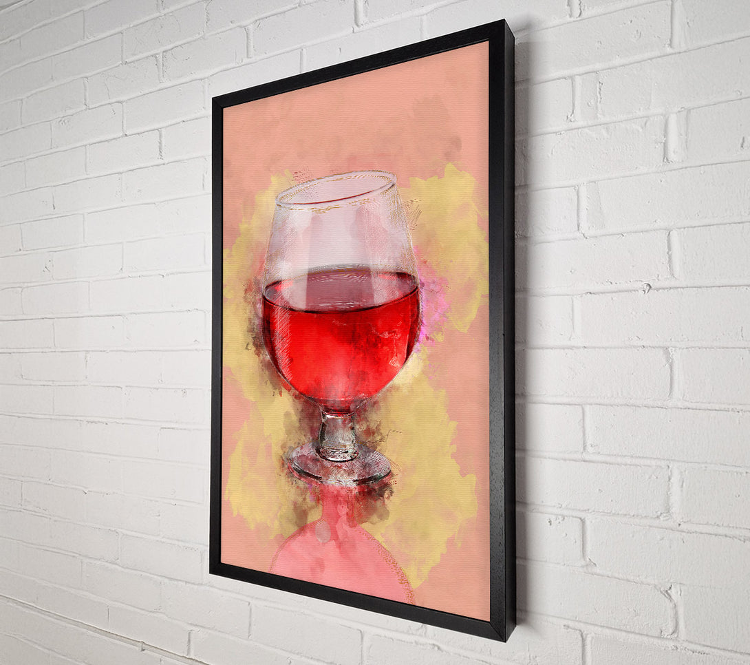  A Canvas Print of Red Wine Glass Canvas Wall Art