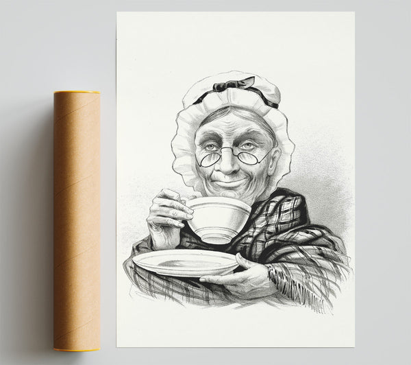 Granma Tea Time Poster