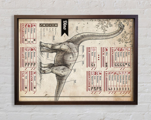 Dino Butchers Selection Framed Print