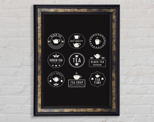Selection Of Teas Framed Print