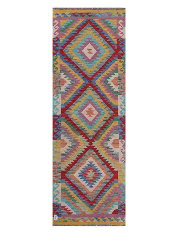 Maimana Afghanistan Kilim Runner - 243 x 81 cm