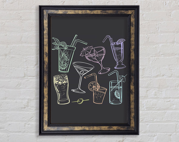 Cocktail Party 2 Framed Print