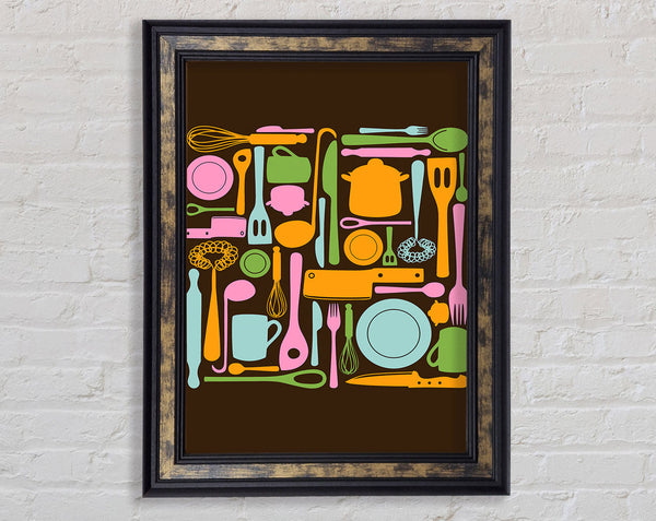 I Love Cooking 3 Framed Print