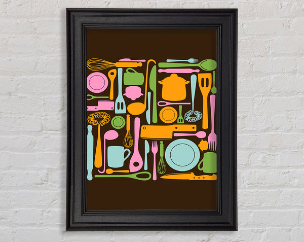 I Love Cooking 3 Framed Print
