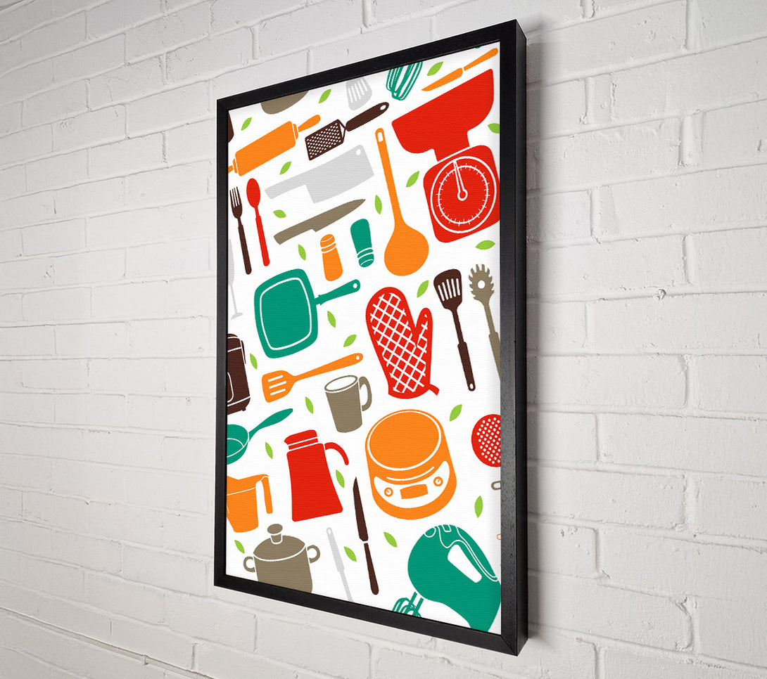  A Canvas Print of I Love Cooking 10 Canvas Wall Art