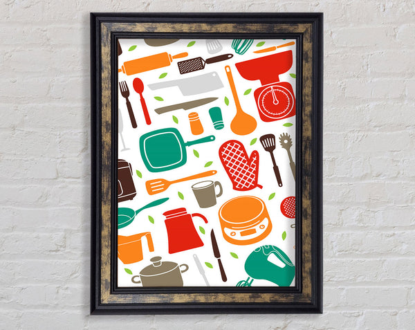 I Love Cooking 10 Framed Print