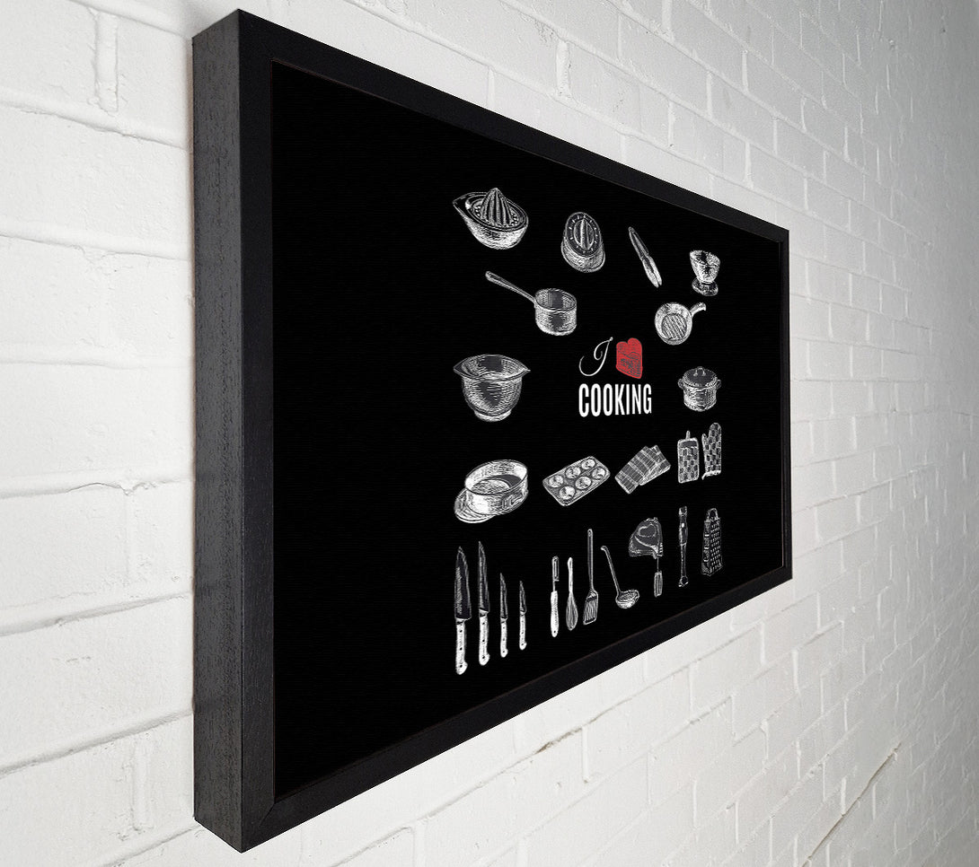  A Canvas Print of I Love Cooking 2 Canvas Art