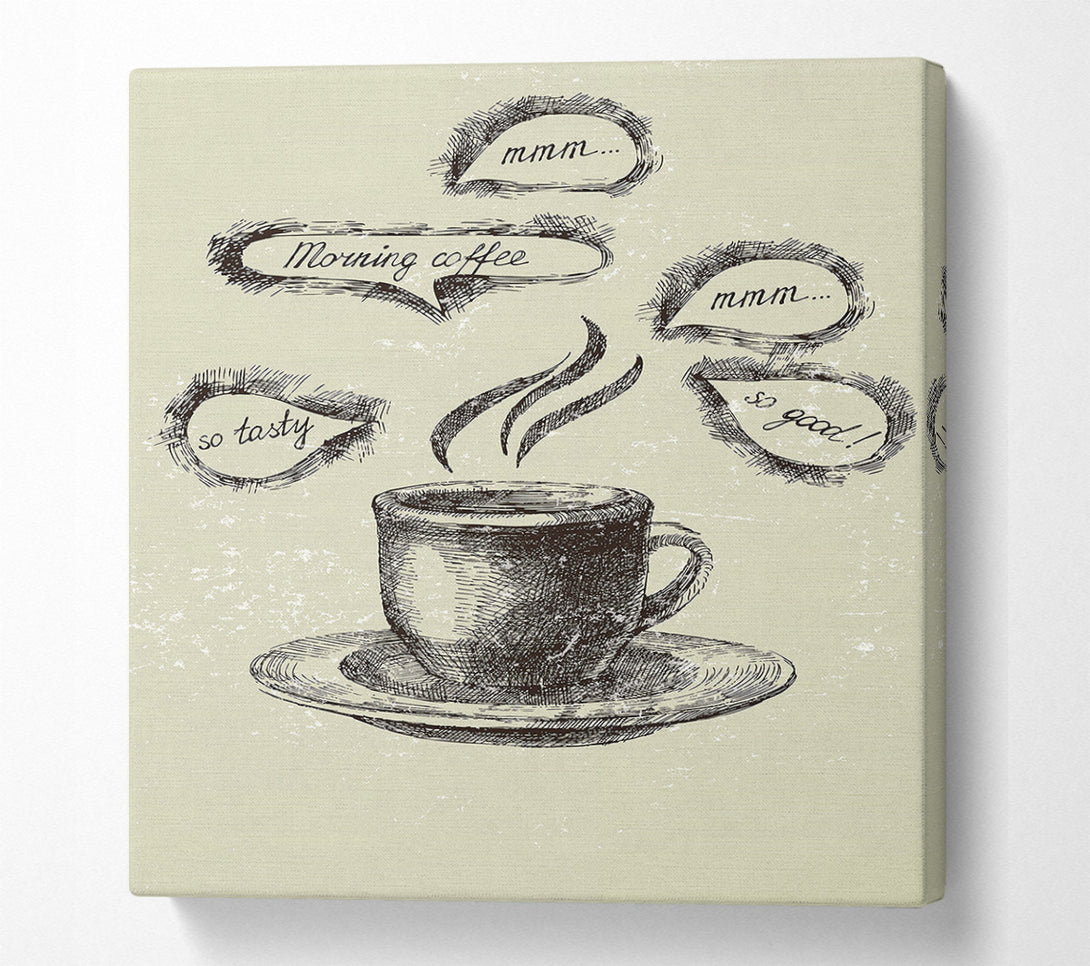  A Canvas Print of Morning Coffee Canvas Wall Art