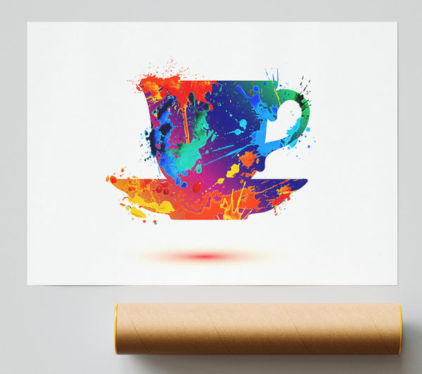 Tea Time Splash Print