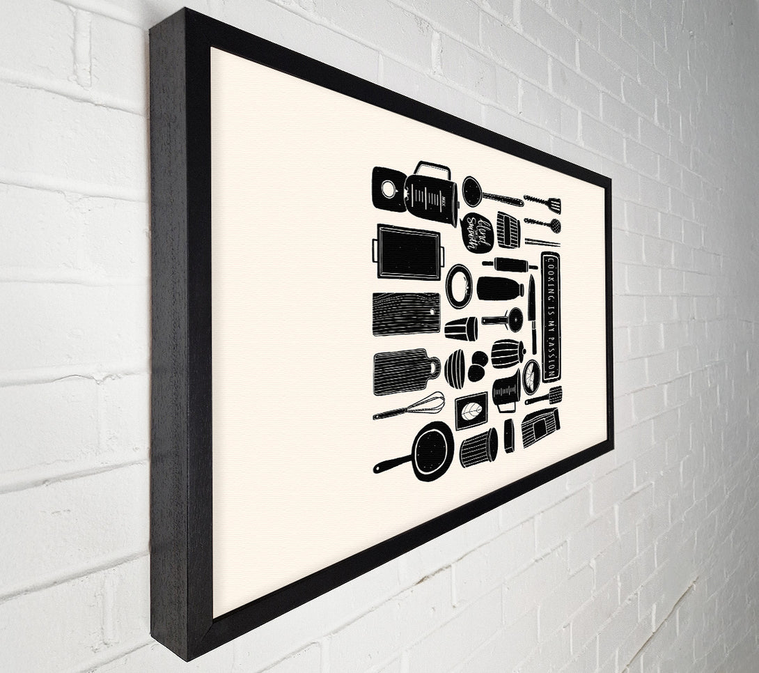  A Canvas Print of Cooking Is My Passion Canvas Wall Art