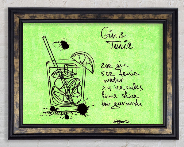 How To Make The Perfect Gin And Tonic Framed Print