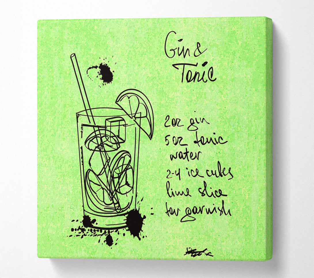 A Canvas Print of How To Make The Perfect Gin And Tonic Canvas Art