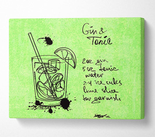 How To Make The Perfect Gin And Tonic Canvas Wall Art
