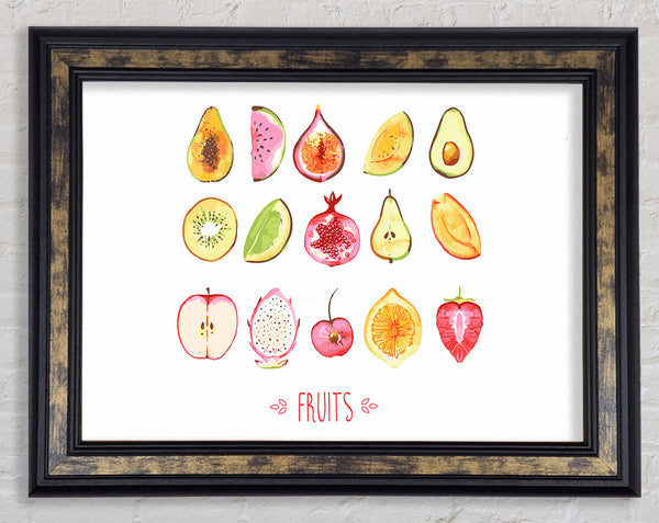 Selection Of Fruits 1 Framed Print