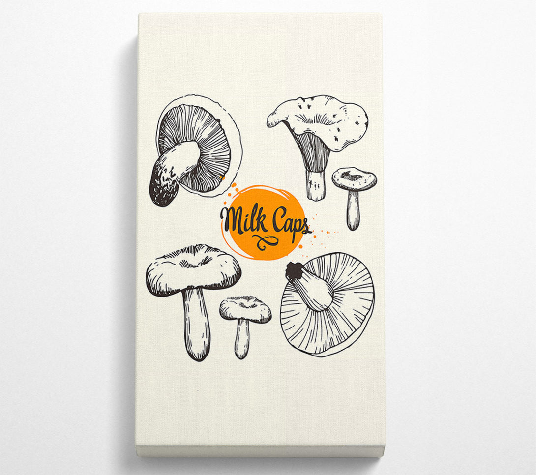 A Canvas Print of Milk Cap Mushrooms Canvas Wall Art