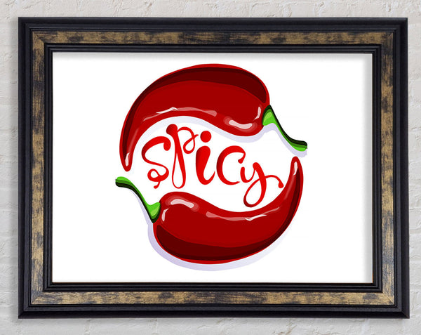Spicy Framed Print