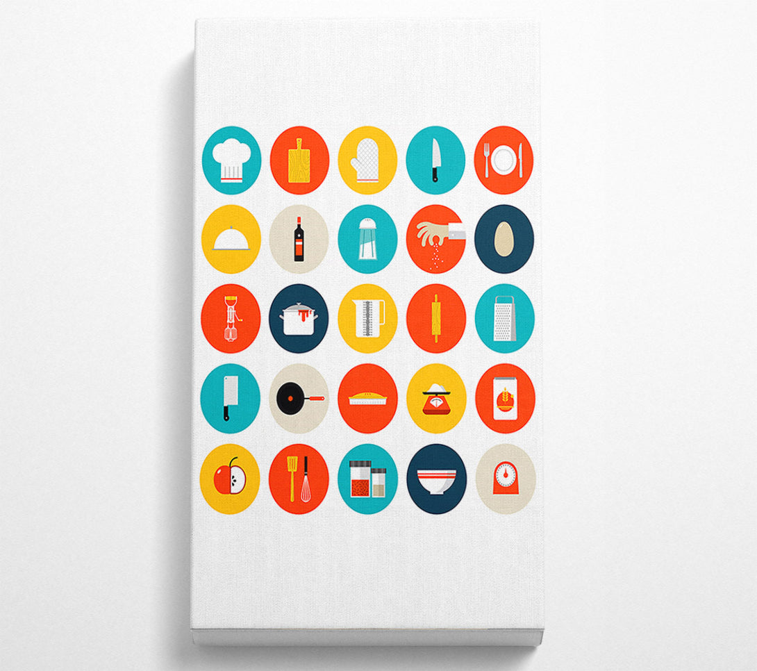  A Canvas Print of I Love Cooking 7 Canvas Print