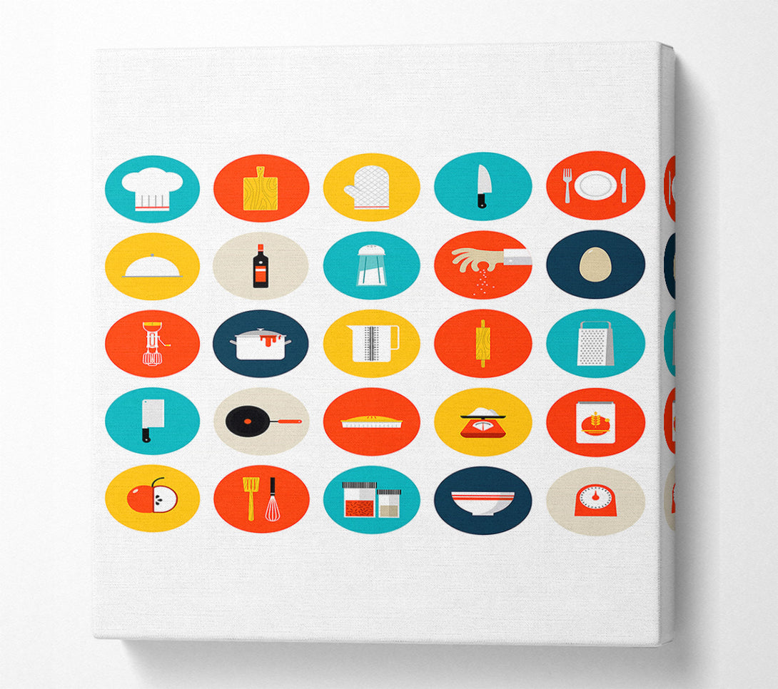  A Canvas Print of I Love Cooking 7 Canvas Print