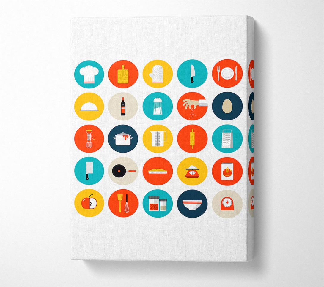  A Canvas Print of I Love Cooking 7 Canvas Print
