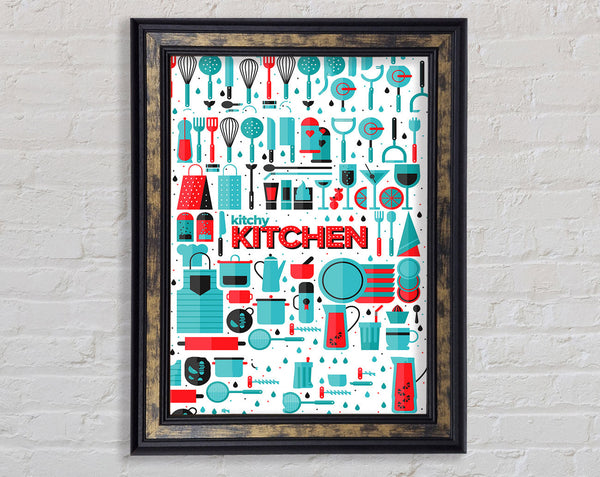 Kitchy Framed Print