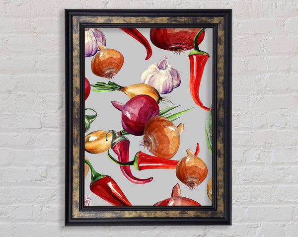 Vegetable Selection 4 Framed Print