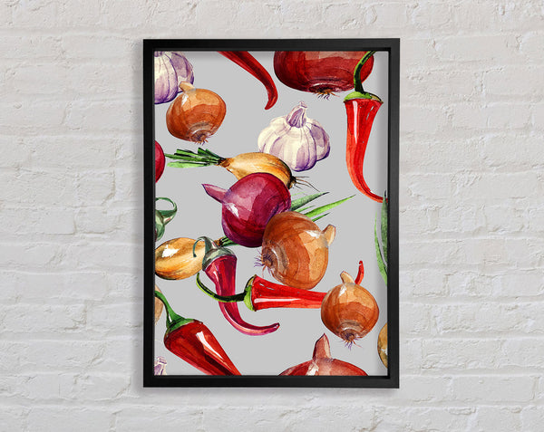 Vegetable Selection 4 Framed Print