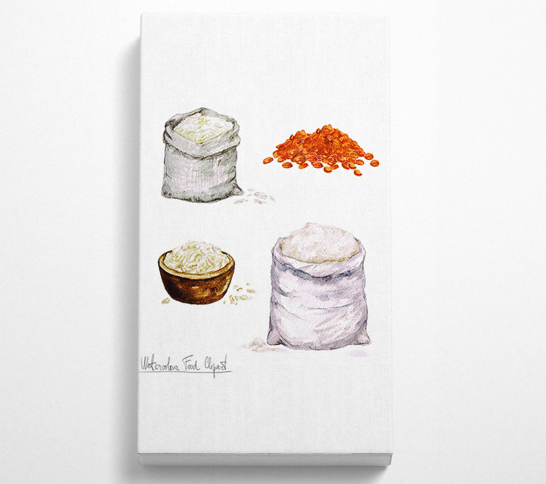  A Canvas Print of Flour And Rice Canvas Art