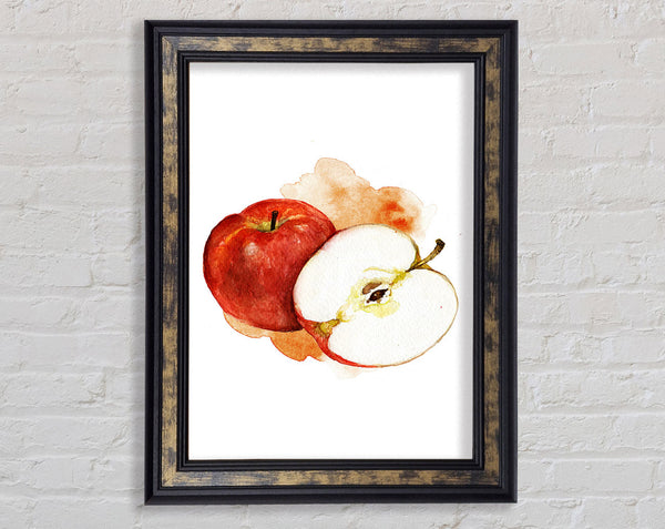 Apple Half Framed Print