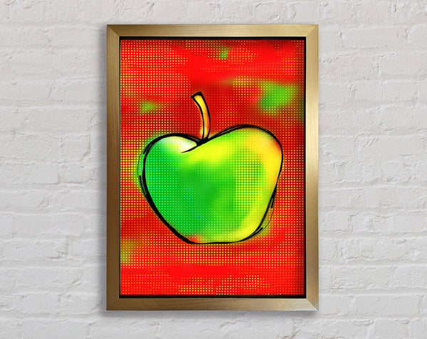 Green Apple Framed Print