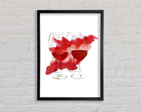 Red Wine Party Framed Print