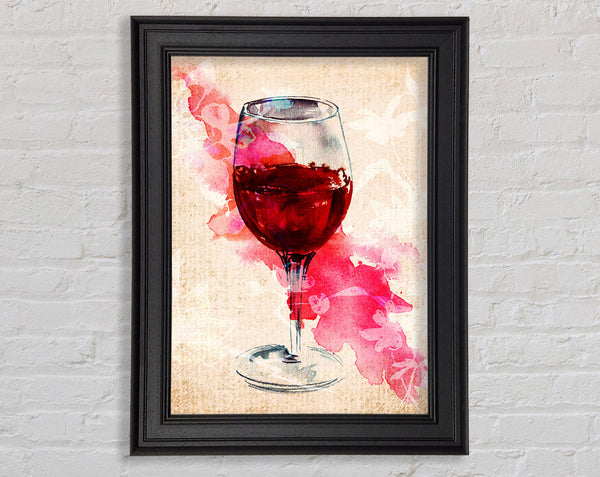 Glas Rotwein