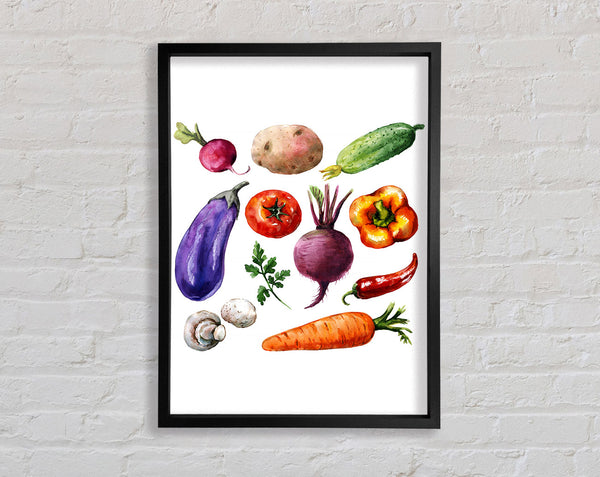 Vegetable Selection 2 Framed Print