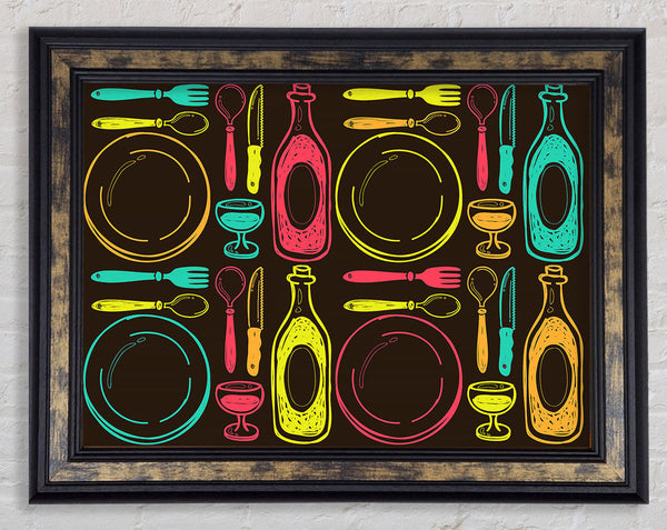 I Love Cooking 4 Framed Print