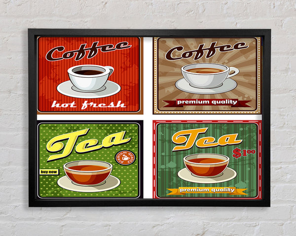 Retro-Kaffee oder Tee