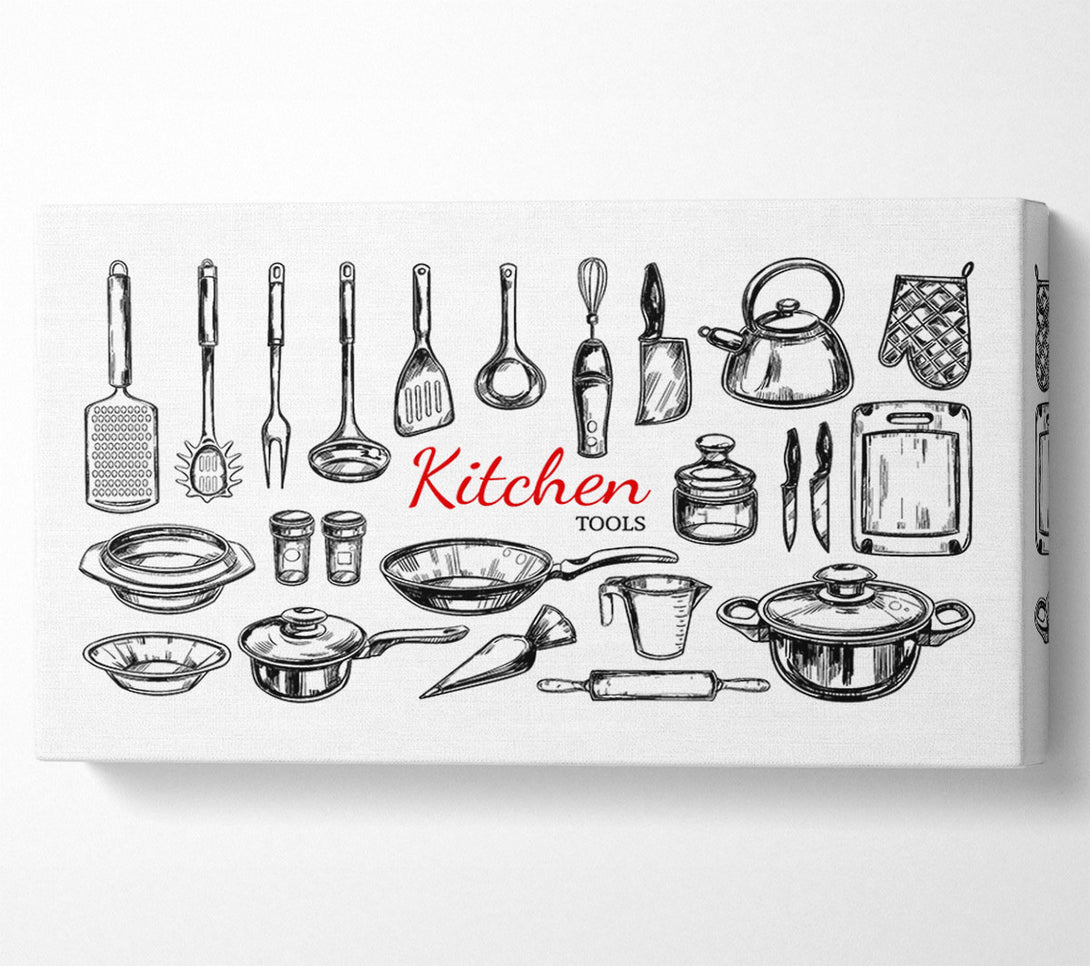  A Canvas Print of Utensils 8 Canvas Print