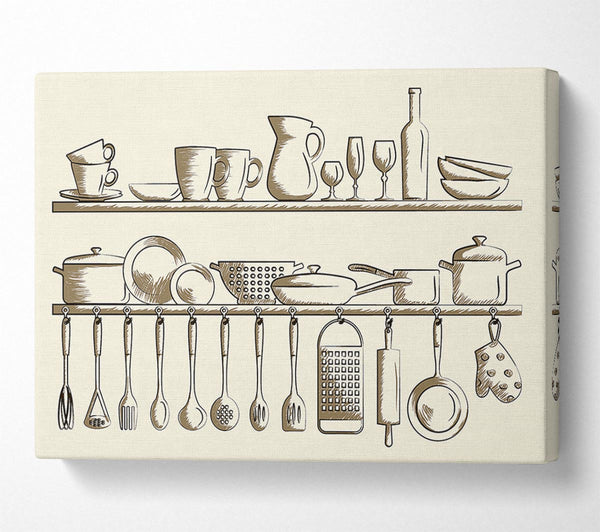  A Canvas Print of Utensils 6 Canvas Print