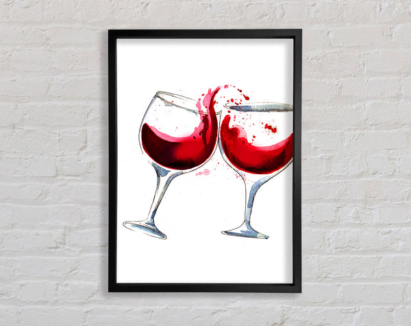 Red Wine Lovers Framed Print