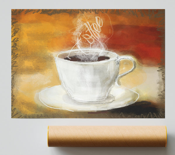 Coffee Steam Poster