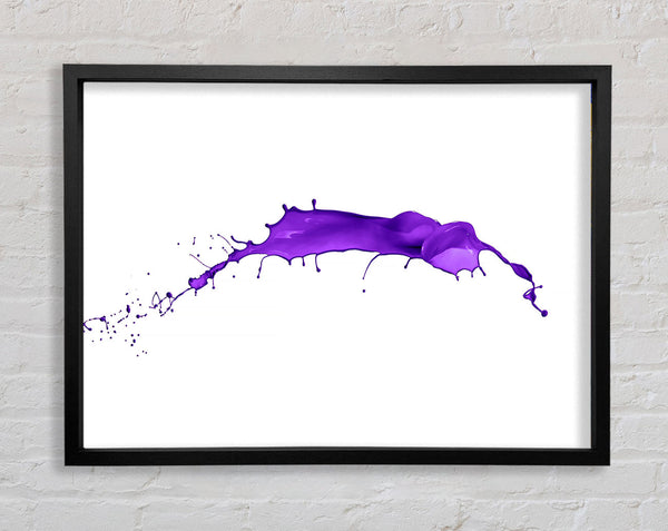 Purple Splash Framed Print