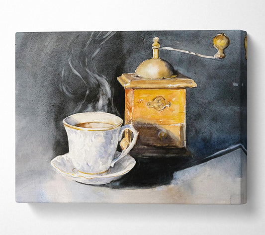 Coffee Grinder Canvas Wall Art