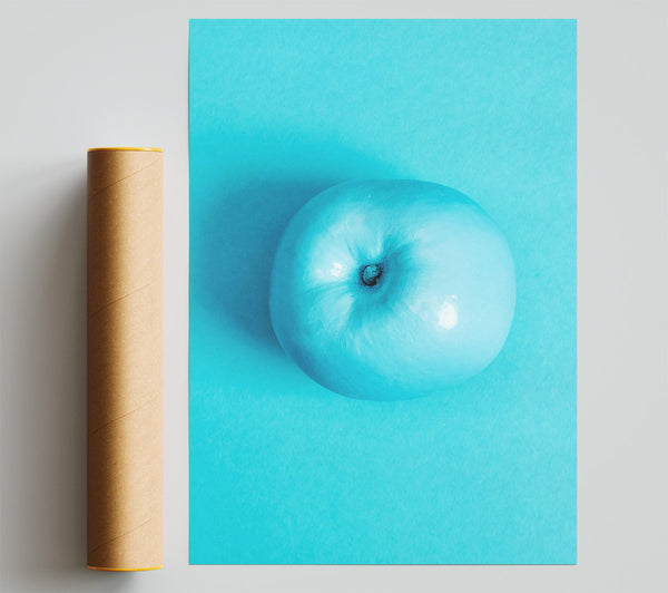 Blue Apple Print