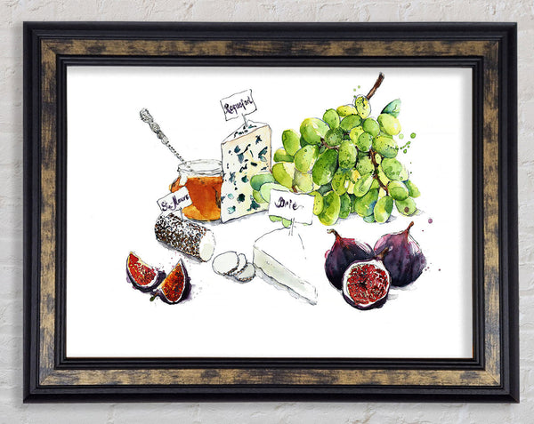 Perfect Cheeseboard Framed Print