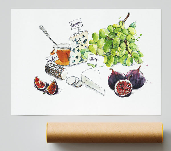 Perfect Cheeseboard Giclee Print