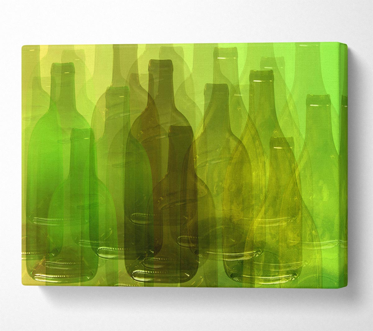 Just Wine Bottles Canvas Wall Art