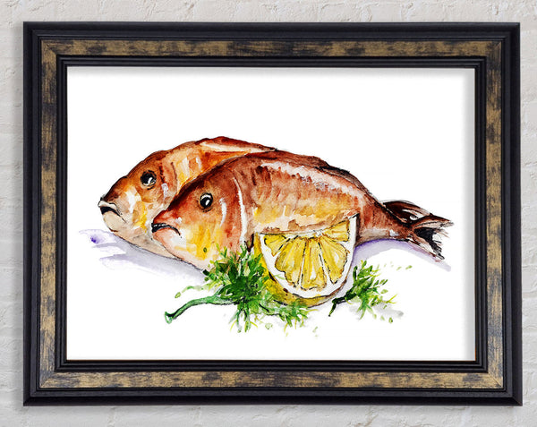 Lemon Sole Framed Print