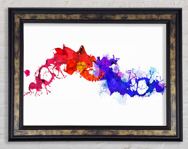 Colours Collide 1 Framed Print