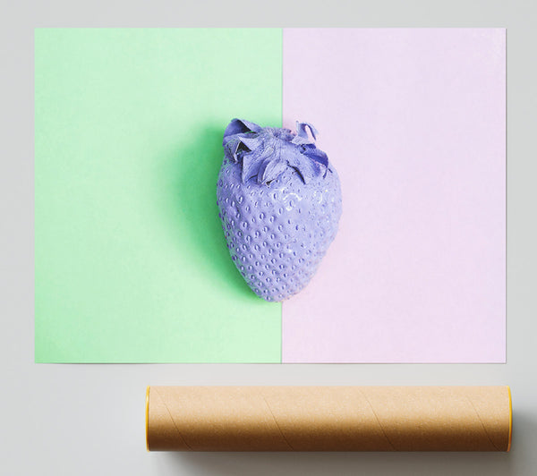 Purple Strawberry Poster