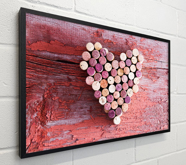 Wine Cork Love Heart