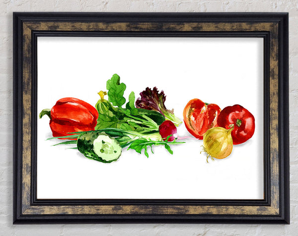 Salad Selection 1 Framed Print
