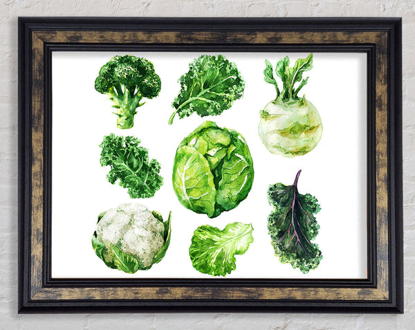 Vegetable Selection 3 Framed Print